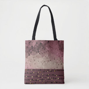 Abstract, brown, pink, pink-brown tote bag