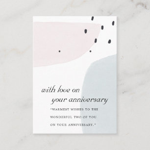 ABSTRACT BRUSH STROKE ANNIVERSARY EARRING DISPLAY PLACE CARD