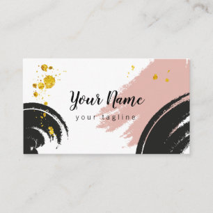 Abstract Brush Stroke Business Card