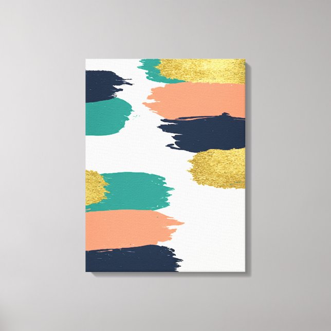 Abstract Brush Stroke Canvas Art (Front)