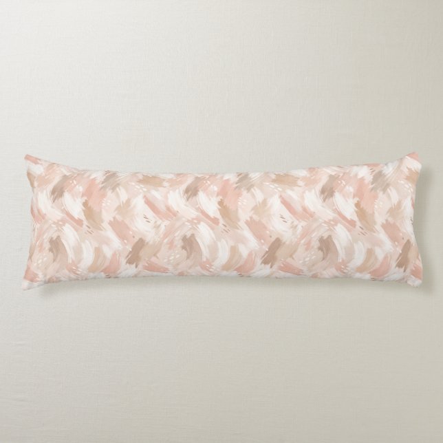 Abstract Brush Stroke Pattern Body Cushion (Front)