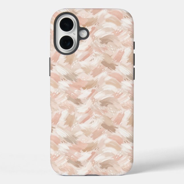 Abstract Brush Stroke Pattern Case-Mate iPhone Case (Back)