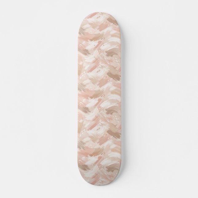 Abstract Brush Stroke Pattern Skateboard (Front)