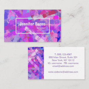 Abstract Brush Strokes texure. Business Card