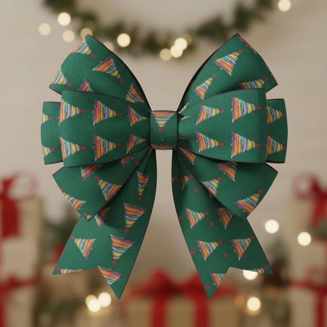 Abstract Brush Tree Satin Ribbon (Creator Uploaded)
