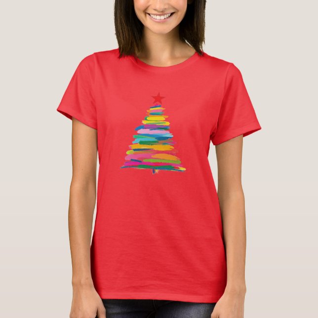 Abstract Brush Tree T-Shirt (Front)