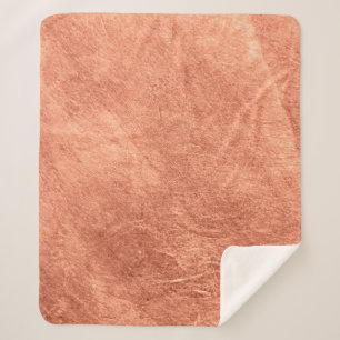 Abstract brushed copper surface metallic texture.  sherpa blanket