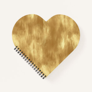 Abstract Brushed Gold Texture Notebook