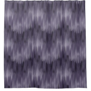 Abstract Brushed Waves, Eggplant, Plum Shower Curtain