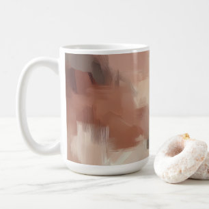 Abstract Brushstroke Ceramic Mug – Artistic Earth