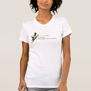 Abstract Brushstroke Mascara Wand Makeup Artist T-Shirt