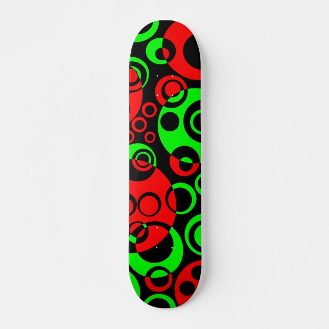 Abstract Bubbles 01 - V2 - Retro Skateboard (Front)