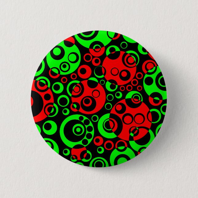 Abstract Bubbles 12 6 Cm Round Badge (Front)