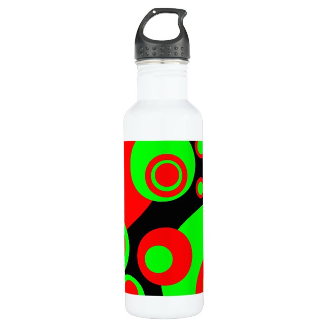 Abstract Bubbles 710 Ml Water Bottle (Front)
