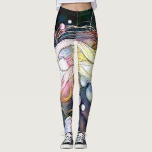Abstract Bubbles Leggings