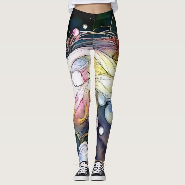 Abstract Bubbles Leggings (Front)