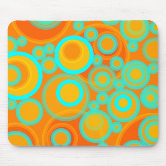 Abstract Bubbles Mouse Mat (Front)