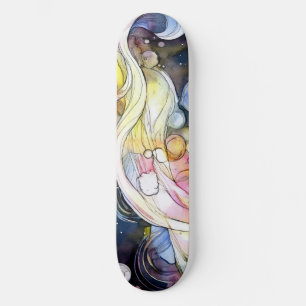 Abstract Bubbles Skateboard