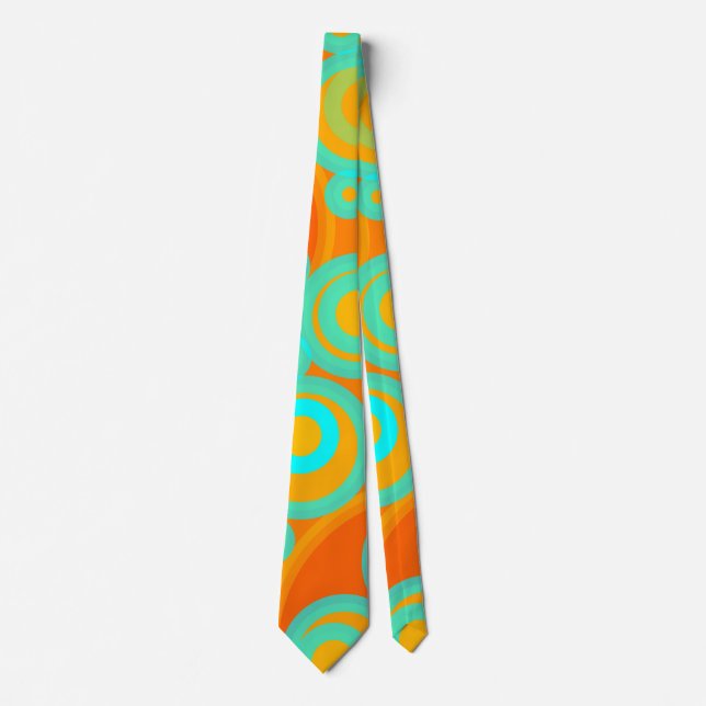Abstract Bubbles V Tie (Front)
