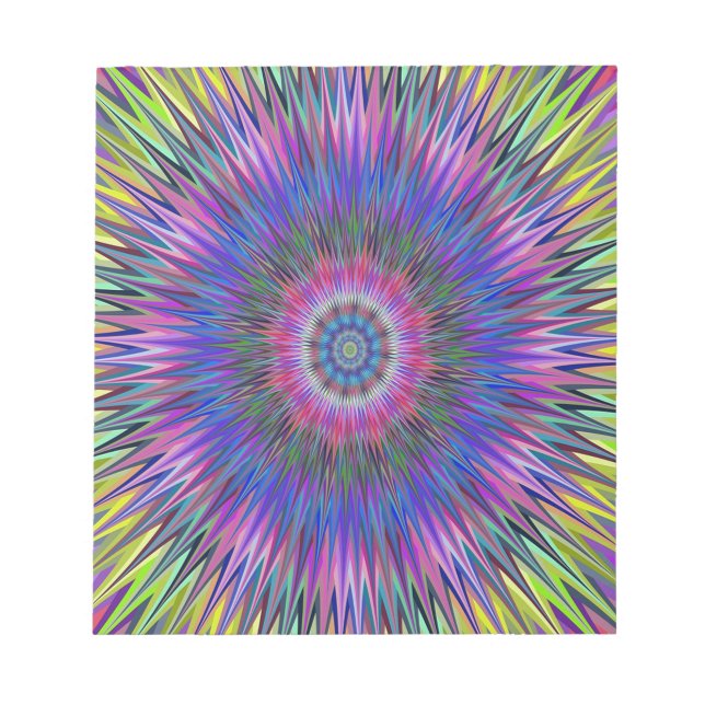 Abstract Bulls-eye Pattern Notepad (Front)