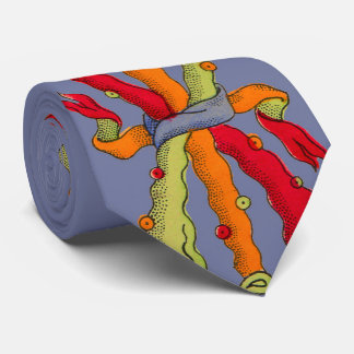 abstract bundle print tie