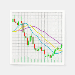 Abstract Business Financial Graph Napkin