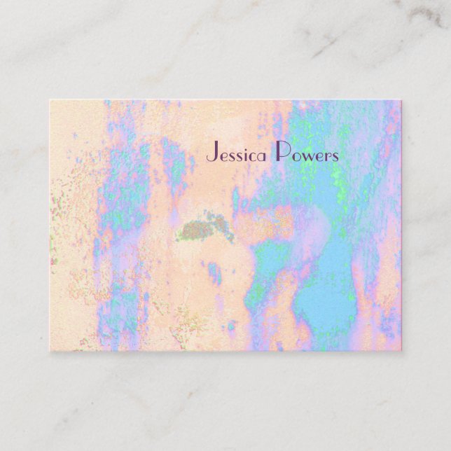 Abstract Businesscards template, turquoise skin Business Card (Front)
