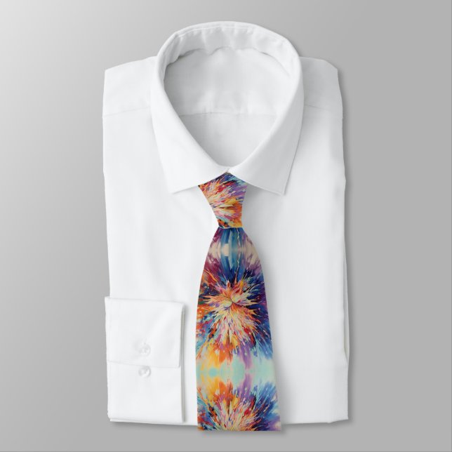 Abstract Bust of Colour Neck Tie (Tied)