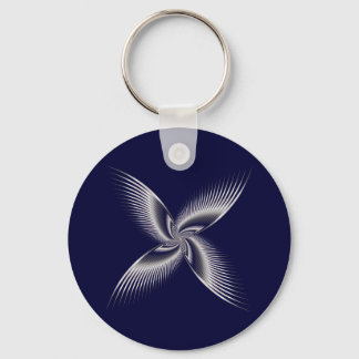Abstract buterfly key ring