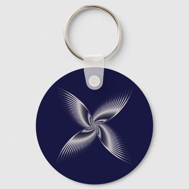 Abstract buterfly key ring (Front)