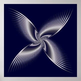 Abstract buterfly poster