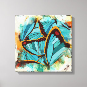 Abstract Butterflies 1 Canvas Print