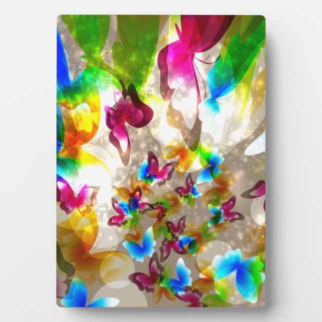 Abstract Butterflies Plaque (Front)