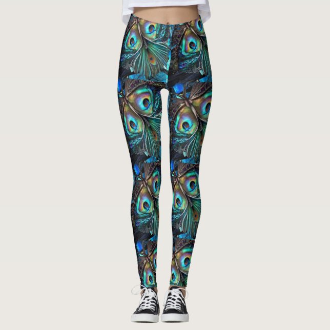Abstract Butterfly2 Leggings (Front)
