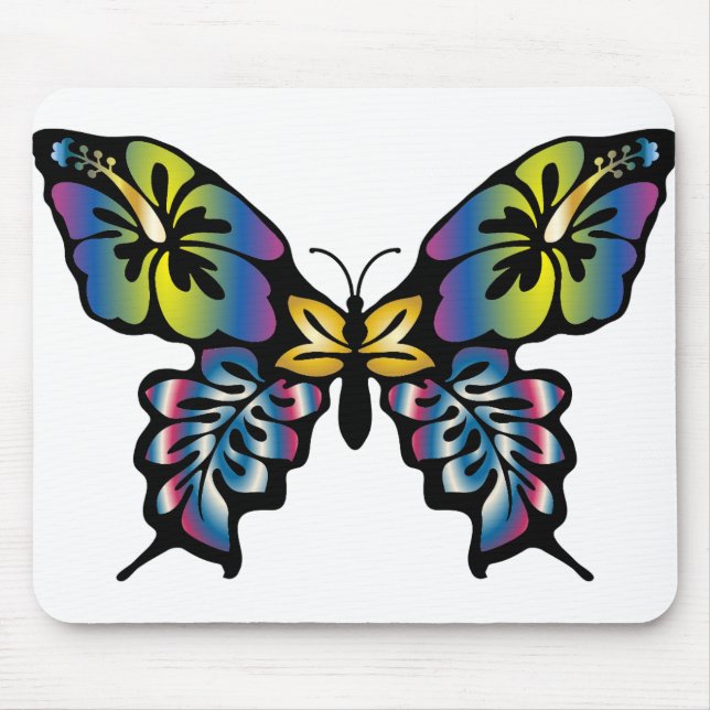 Abstract Butterfly 3 Mouse Mat (Front)
