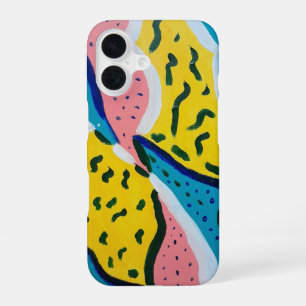 Abstract Butterfly Art iPhone 16 Case