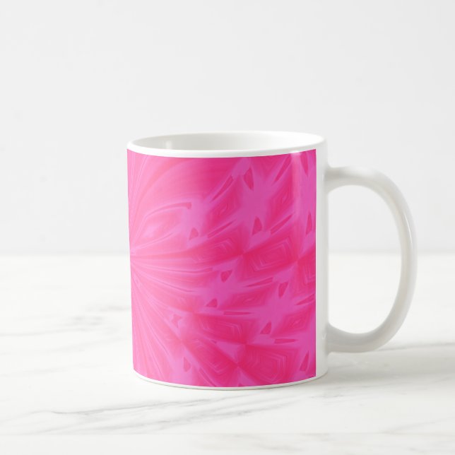 Abstract Butterfly Bright Pink Coffee Mug (Right)