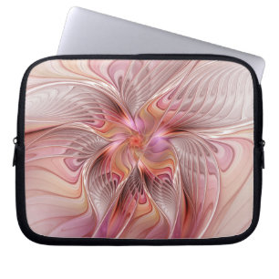 Abstract Butterfly Colorful Fantasy Fractal Art Laptop Sleeve