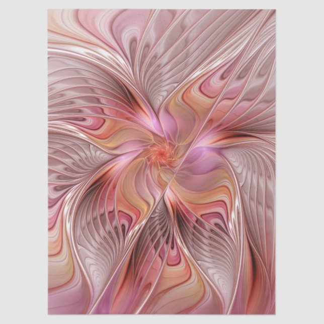 Abstract Butterfly Colorful Fantasy Fractal Art Tissue Paper (Front)