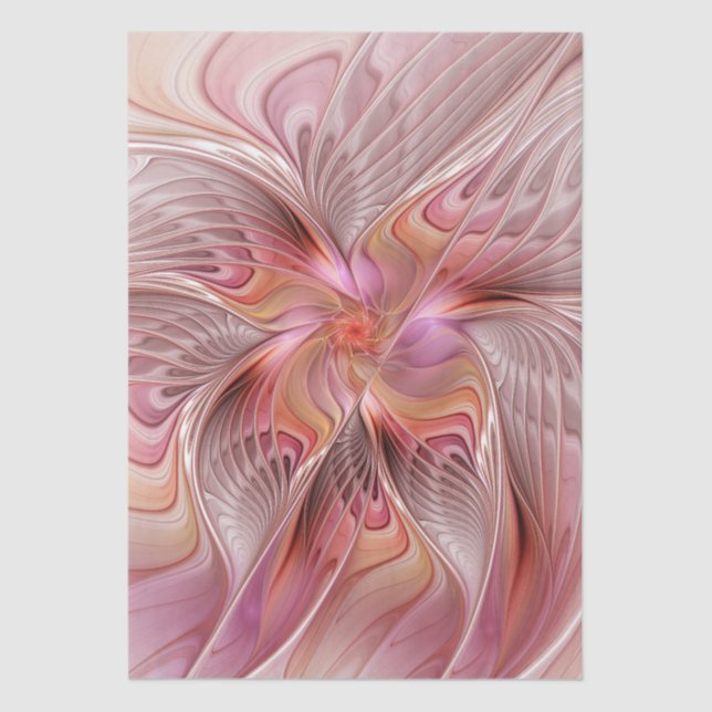 Abstract Butterfly Colorful Fantasy Fractal Art Tissue Paper (Front)