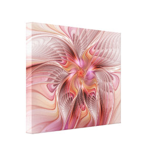 Abstract Butterfly Colourful Fantasy Fractal Art Canvas Print