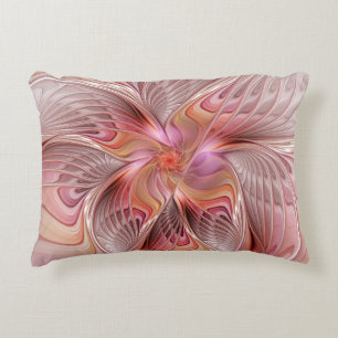 Abstract Butterfly Colourful Fantasy Fractal Art Decorative Cushion