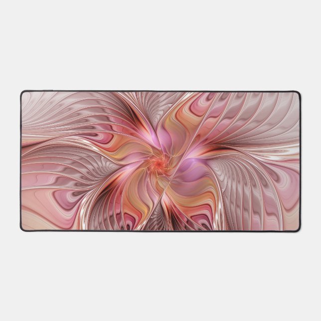 Abstract Butterfly Colourful Fantasy Fractal Art Desk Mat (Front)