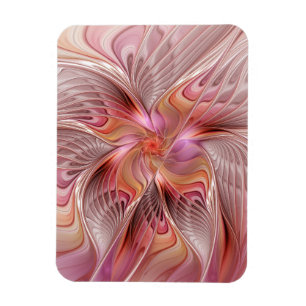 Abstract Butterfly Colourful Fantasy Fractal Art Magnet