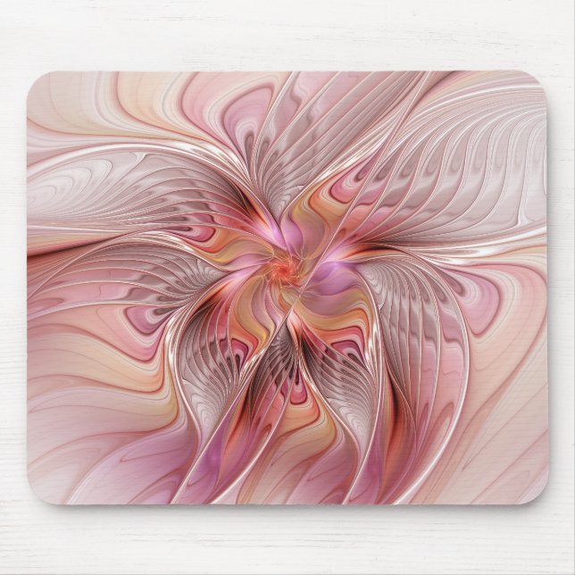 Abstract Butterfly Colourful Fantasy Fractal Art Mouse Mat (Front)