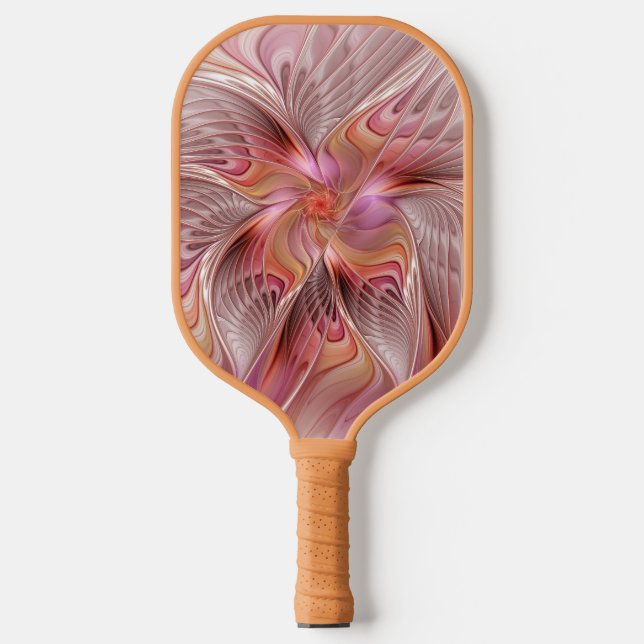 Abstract Butterfly Colourful Fantasy Fractal Art Pickleball Paddle (Front)