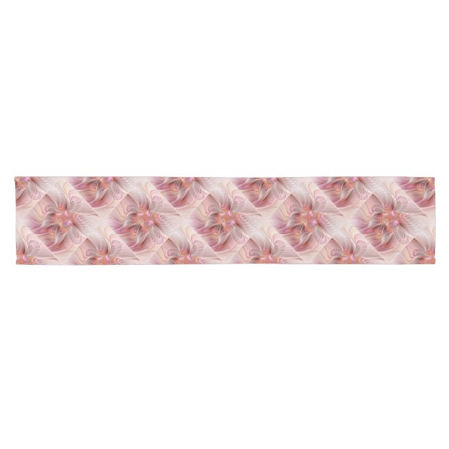 Abstract Butterfly Colourful Fantasy Fractal Art Short Table Runner (Horizontal)