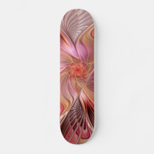 Abstract Butterfly Colourful Fantasy Fractal Art Skateboard