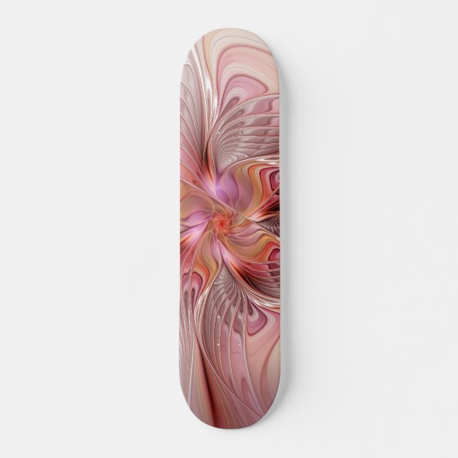 Abstract Butterfly Colourful Fantasy Fractal Art Skateboard (Front)