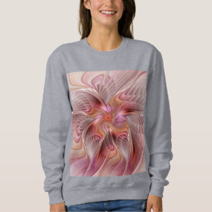Abstract Butterfly Colourful Fantasy Fractal Art Sweatshirt
